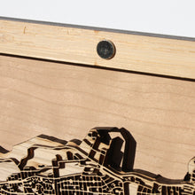 Load image into Gallery viewer, Edinburgh, Scotland, UK - 15x15in Laser Cut Wooden Map