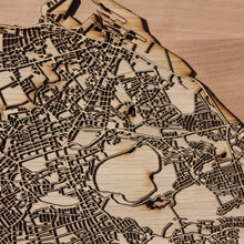 Load image into Gallery viewer, Edinburgh, Scotland, UK - 15x15in Laser Cut Wooden Map