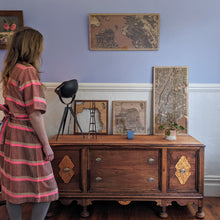 Load image into Gallery viewer, New York City, NY - 15x30in Upcycled Laser Cut Wooden Map