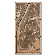Load image into Gallery viewer, New York City, NY - 15x30in Laser Cut Wooden Map
