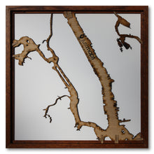 Load image into Gallery viewer, Manhattan, NY - 15x15in Upcycled Laser Cut Wooden Map