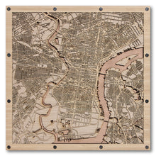Load image into Gallery viewer, Philadelphia, PA - 15x15in Laser Cut Wooden Map
