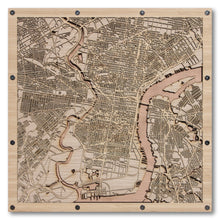 Load image into Gallery viewer, Philadelphia, PA - 15x15in Laser Cut Wooden Map