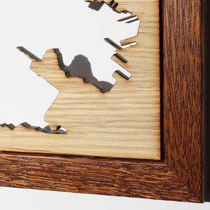 San Francisco, CA - 15x15in Upcycled Laser Cut Wooden Map