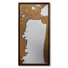 Load image into Gallery viewer, San Francisco Peninsula, CA - 15x30in Upcycled Laser Cut Wooden Map