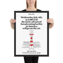 Load image into Gallery viewer, Sutro Tower 1973 Newspaper Ad Replica Poster