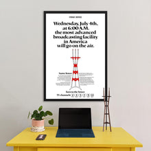 Load image into Gallery viewer, Sutro Tower 1973 Newspaper Ad Replica Poster