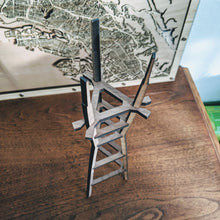 Load image into Gallery viewer, San Francisco's Sutro Tower - 15in Laser Cut Wooden 3D Model