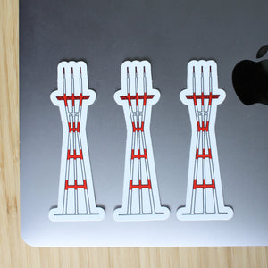 San Francisco's Sutro Tower Stickers & Magnets