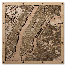 Load image into Gallery viewer, Manhattan, NY - 15x15in Laser Cut Wooden Map
