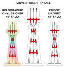 Load image into Gallery viewer, San Francisco&#39;s Sutro Tower Stickers &amp; Magnets
